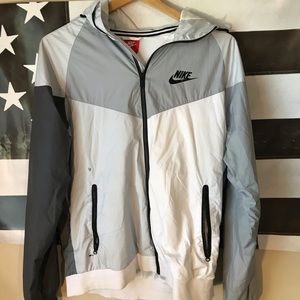 Nike Windrunner White, Grey, Black Full Zip jacket